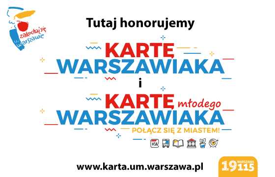 Karta Warszawiaka oraz Karta Młodego Warszawiaka