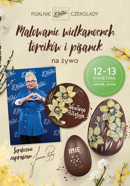 Malowanie pisanek i torcików wedlowskich na żywo